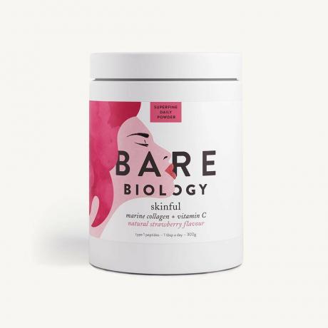 Podzimní trendy krásy: Bare Biology Skinful Marine Collagen Plus Vitamin C Jahodová příchuť