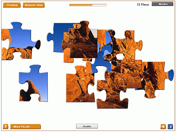 Snímek obrazovky z webu freepuzzlegames.biz