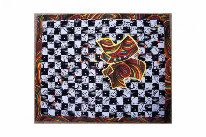 Art Quilt Inspired by Tacky the Penguin