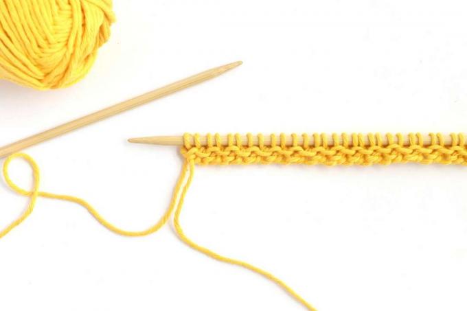 Honeycomb Stitch Row Three: Knit
