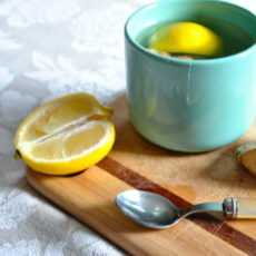 Medový citronový zázvorový čaj
