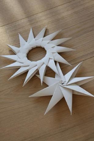 Origami hvězdné prsteny