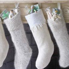 Ciorapi din mohair tricotat