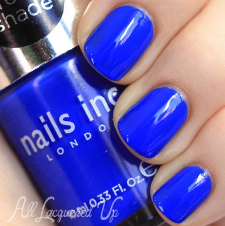 Nails inc baker street swatch cobalt blue