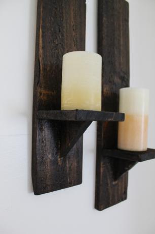 24 svíček ze dřeva