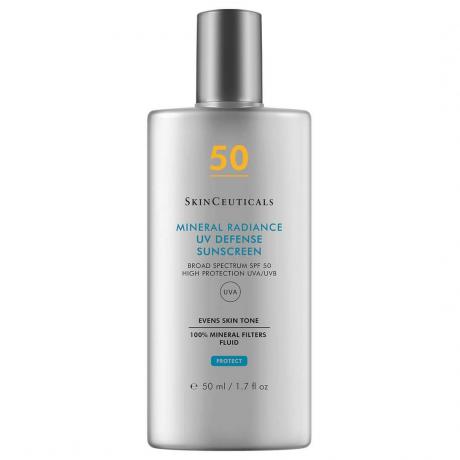Anti-aging hudplejerutine til 30'erne: SkinCeuticals Mineral Radiance UV Defense SPF50 Solcremebeskyttelse