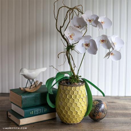 DIY papírová orchidej