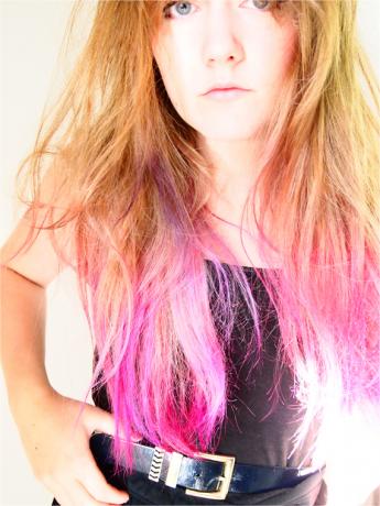 Hot pink ombre hair tutorial
