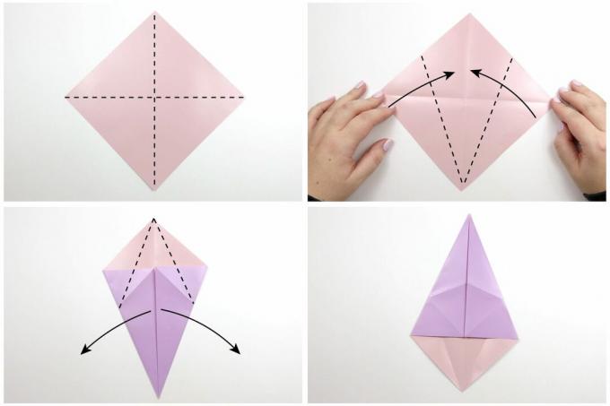 návod na origami myš 01