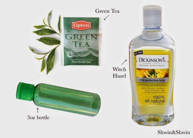Pleťový toner se zeleným čajem