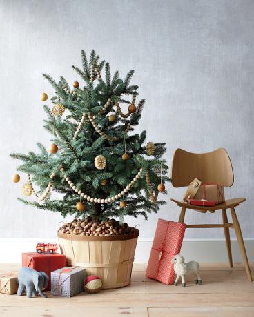 DIY atraktivní vánoční strom stadn