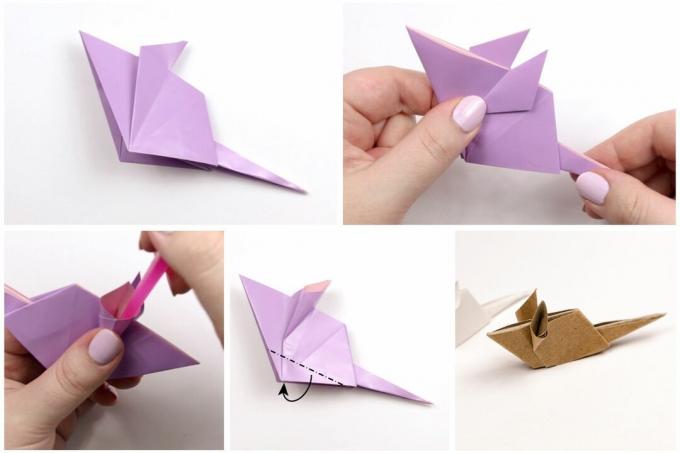 návod k origami myši 06
