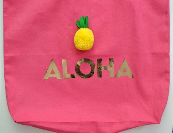 Taška Aloha, taška na přenášení aranžování písmen