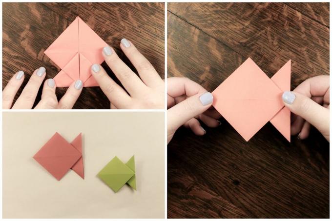 Учебник с милыми рыбками-оригами