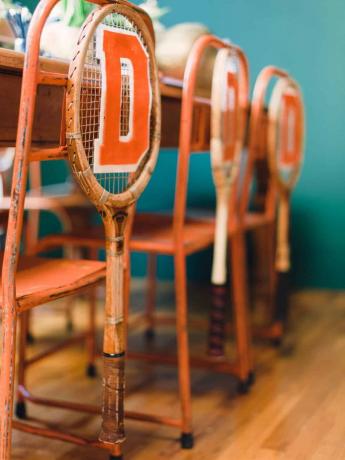 Cadeiras de raquete de tênis