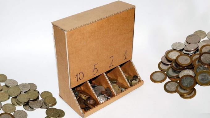 Машина за сортирање новчића од картона