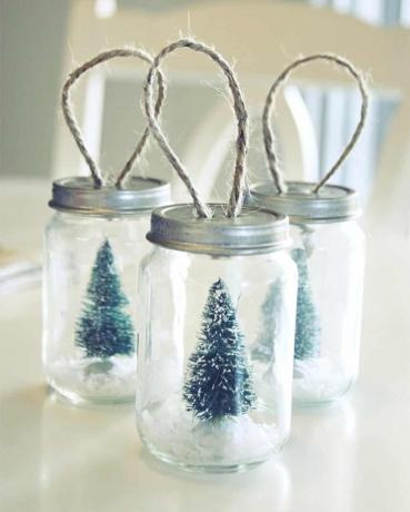 Mason jar ornamenten diy