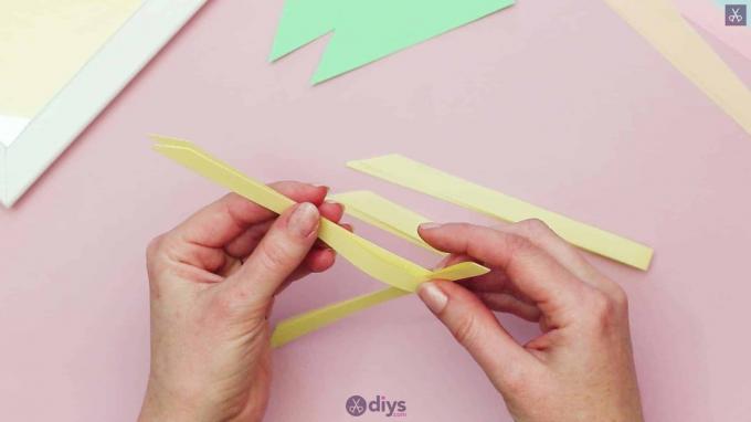 DIY origami -kukka -taide vaihe 3a