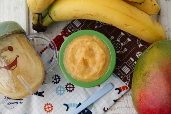 Rezept für Mango-Bananen-Püree