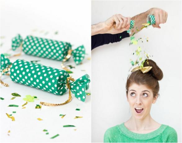 Diy lucky party poppers