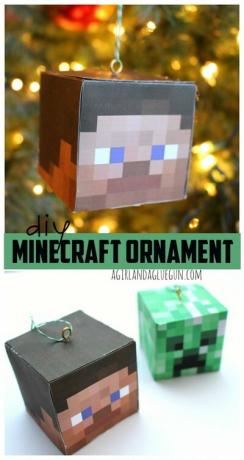 DIY minecraft ornament