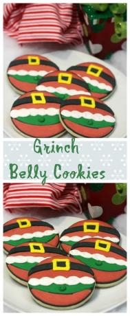 Biscuits de Noël Grinch ventre