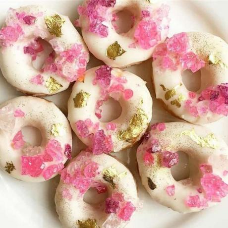 Geode Kuchen inspirierte Donuts