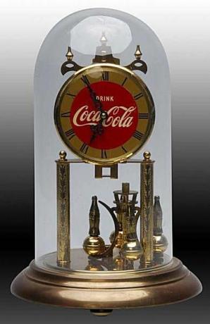 Ca. 1940–1950 m. Didelis „Coca -Cola“ kupolinis laikrodis