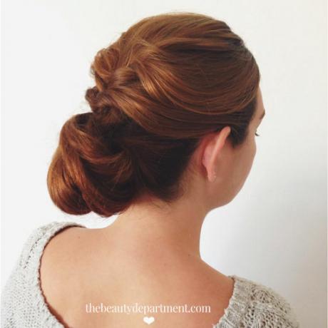 Twisted Low Bun diy