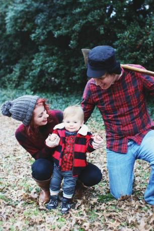 Lumberjack Fall Family Photoshoot