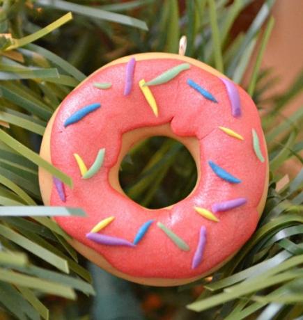 Donut adorno navideño diy