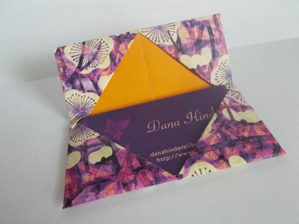 Origami visiitkaardi hoidja