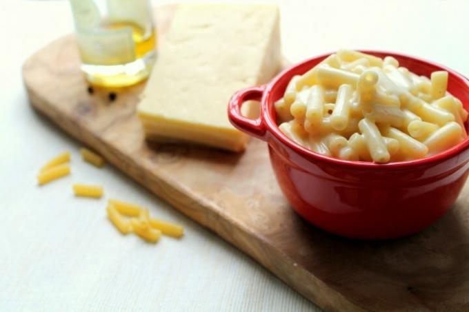 Hľuzovkový mac a syr