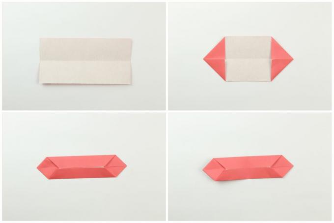 enkel origami sløyfe for slips 2