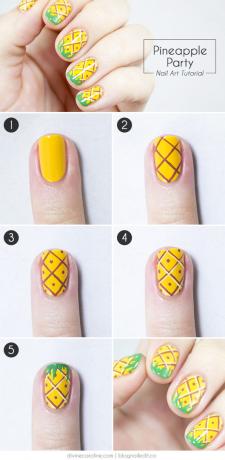 Pineapple Nail Art