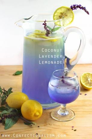 Kokosová levandulová limonáda