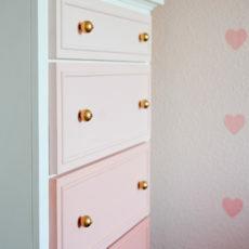 Roze ombre geverfd dressoir