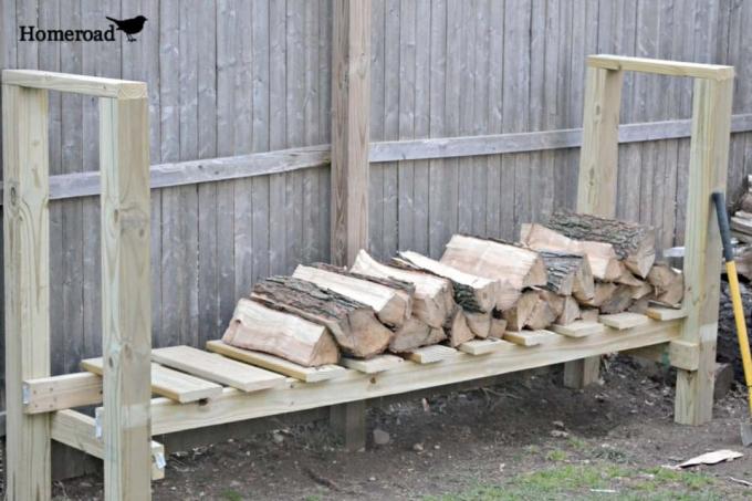 DIY logghållare med 2x4s