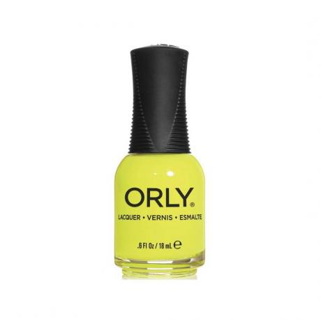 Vasarinės nagų spalvos: „Orly“ nagų lakas su „Glowstick“.