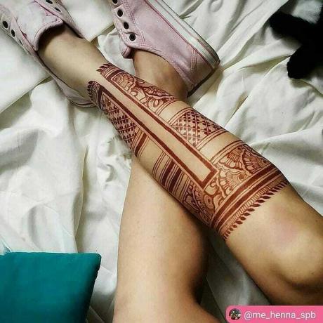 Henna para piernas