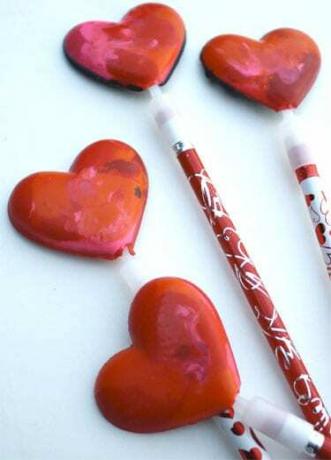 Pastelkové tužky na srdce