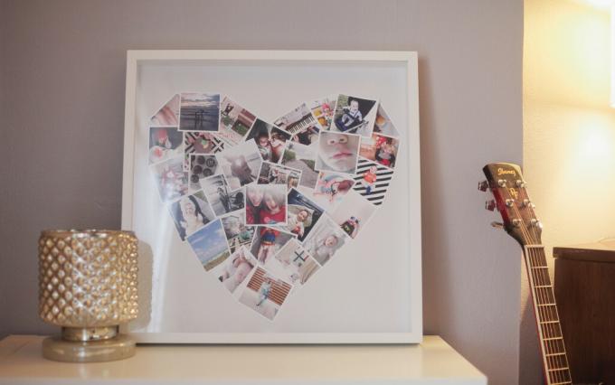 DIY Mini Heart Photo Collage