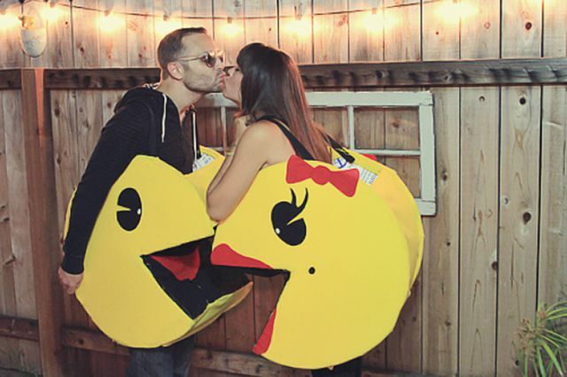 Fato para casais de Pacman DIY