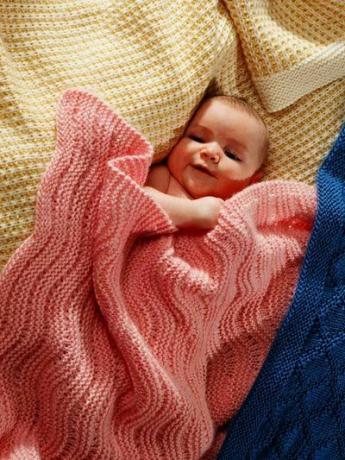 Snadno pletená dětská deka