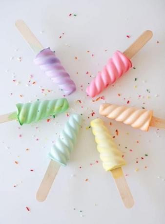 DIY trottoaren krita popsicles