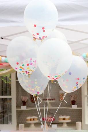 Balões confete
