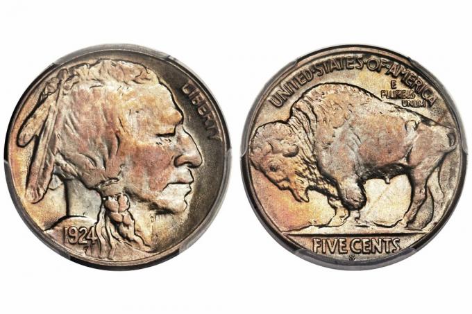 1924-S Buffalo nickel Tête indienne nickel