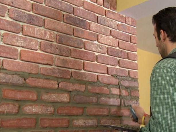 DIY 벽돌 베니어 설치