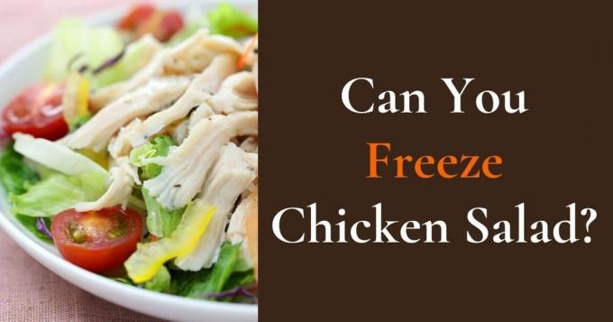 Kannst du Hühnersalat einfrieren?