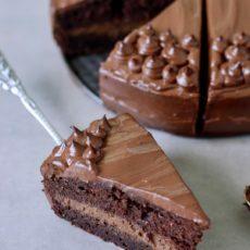 Čokoládový cuketový koláč